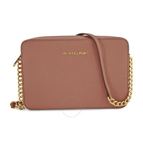 michael kors crossbody bag dusty rose|MICHAEL Michael Kors Women's Double Zip Crossbody Soft .